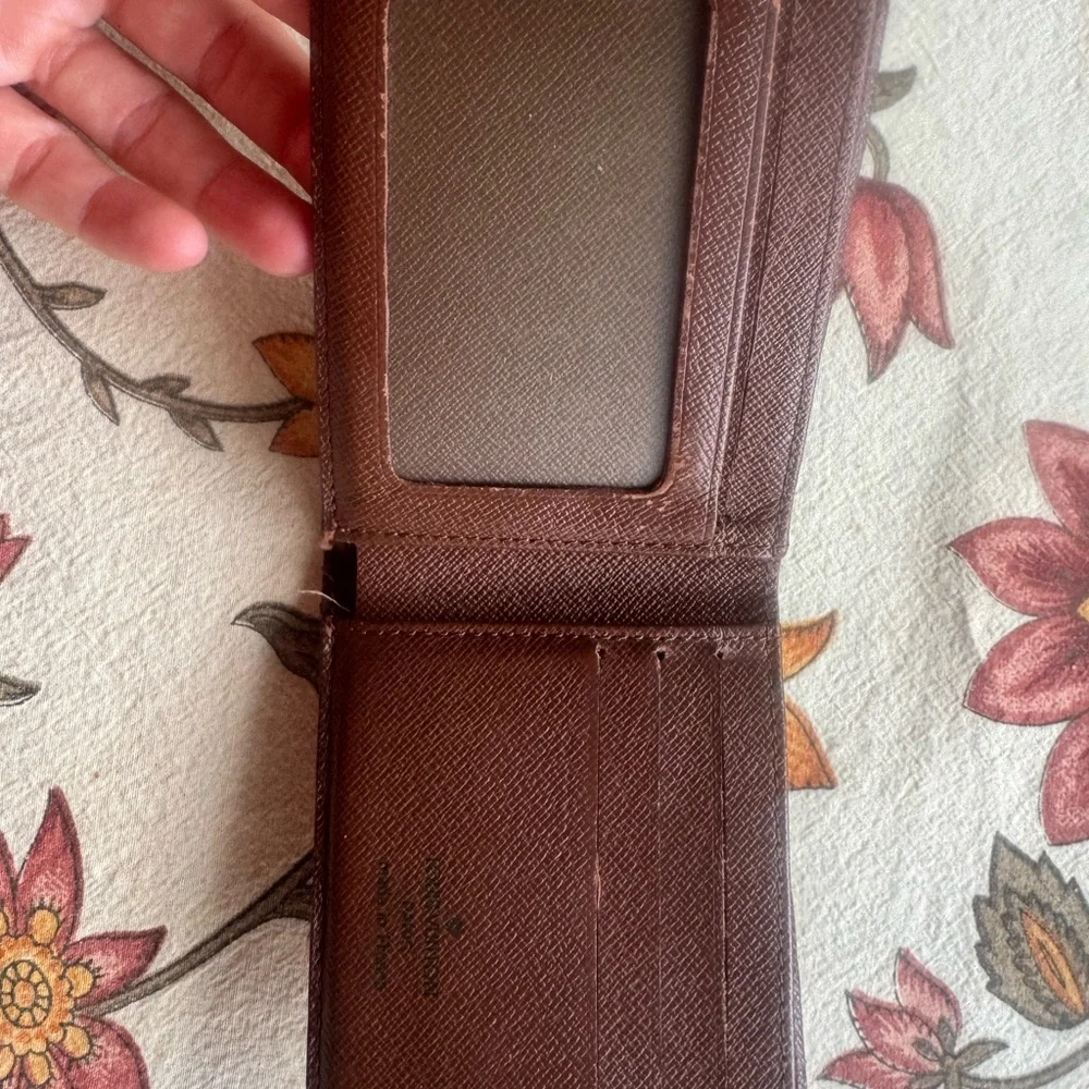Louis Vuitton Monogram Canvas Money Clip Wallet in Brown and Gold